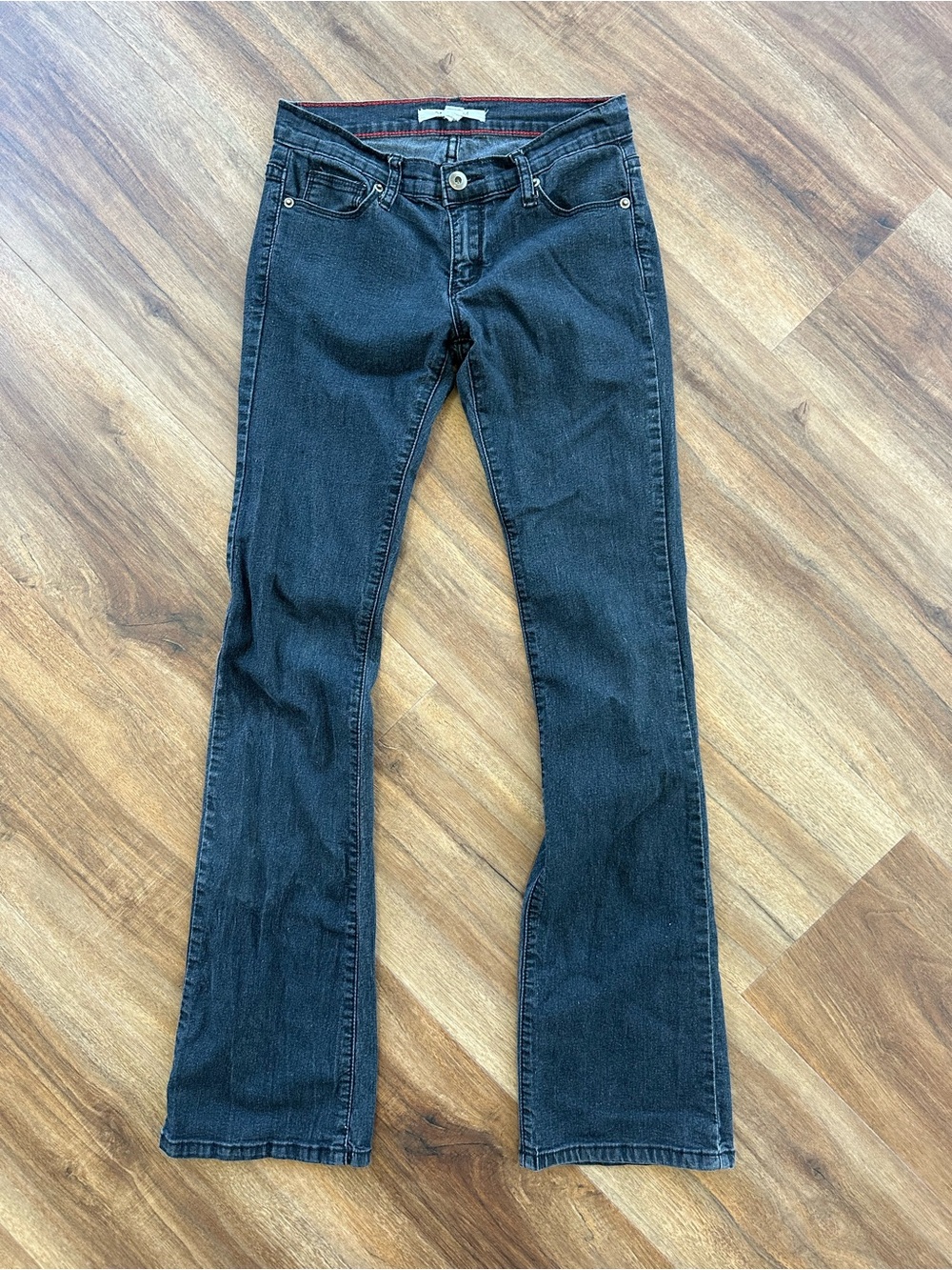 2.1 Denim Black Flare Jeans